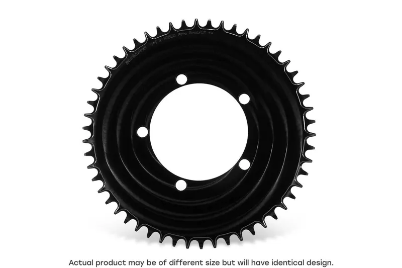 GARBARUK 110 BCD 5-Bolt Aero Round 56T Chainring - Black